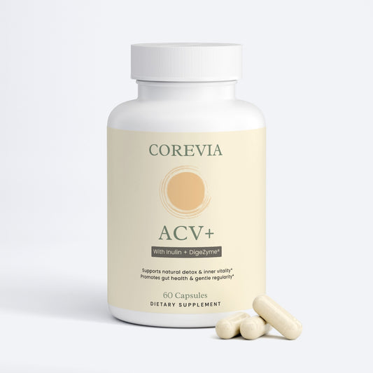 ACV+ | Organic Apple Cider Vinegar + DigeZyme® Enzymes | Detox & Digestion Support